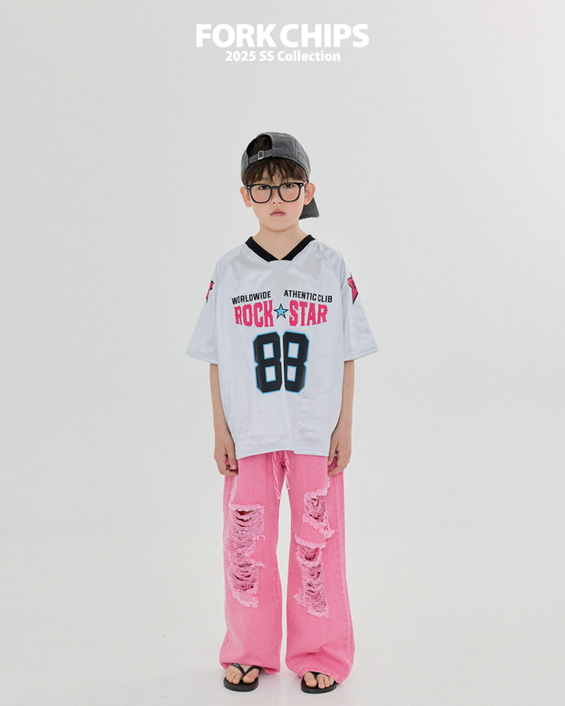Fork Chips - Korean Children Fashion - #todddlerfashion - Rockstar Tee - 9