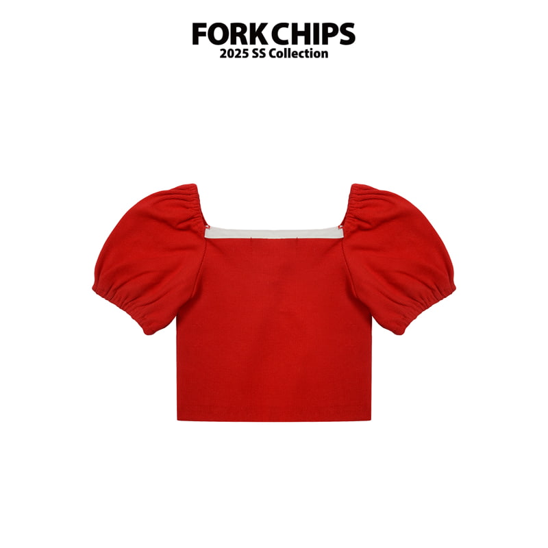 Fork Chips - Korean Children Fashion - #todddlerfashion - Marie Puff Tee - 5