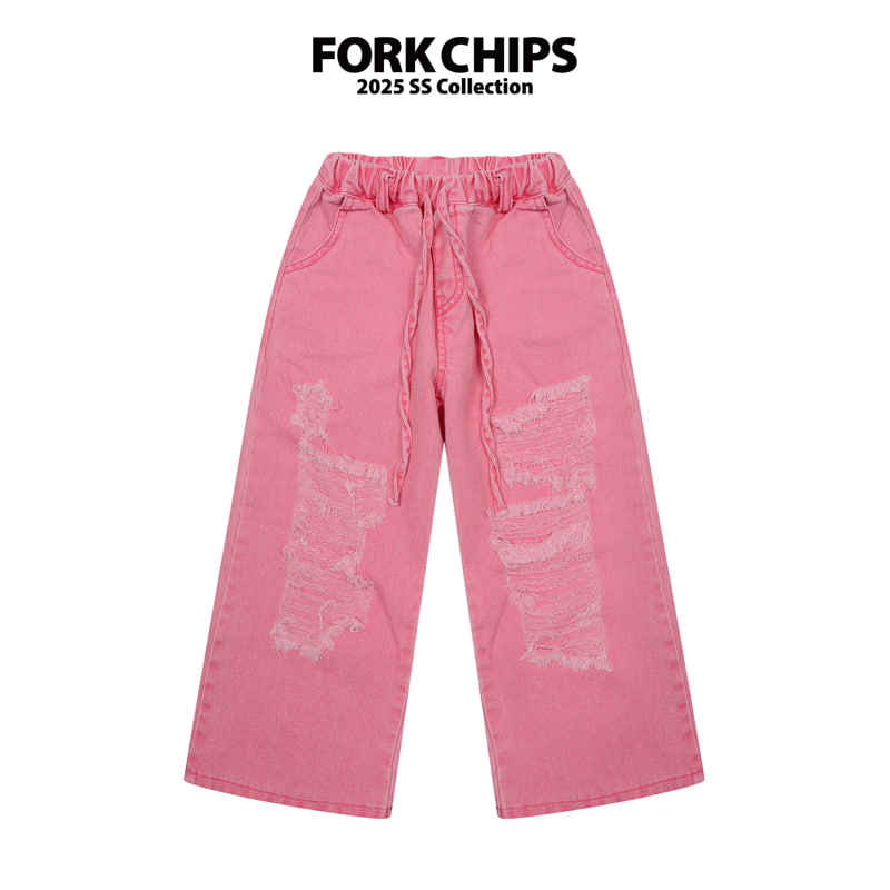 Fork Chips - Korean Children Fashion - #prettylittlegirls - Paint Pants - 4