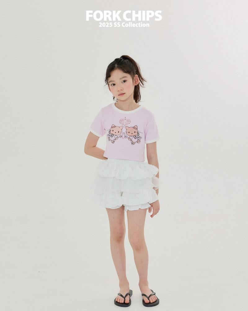 Fork Chips - Korean Children Fashion - #toddlerclothing - Tanning Tee - 11