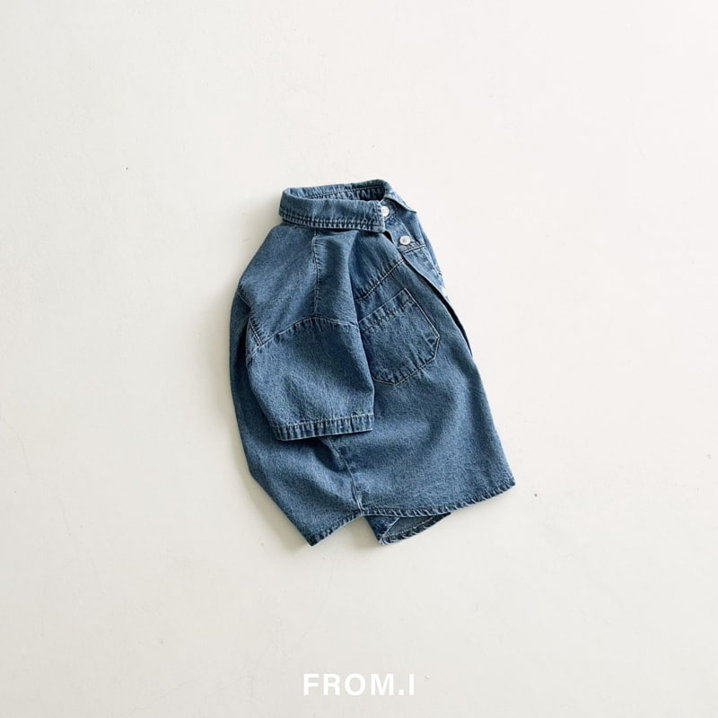 From I - Korean Children Fashion - #childofig - Western Denim Shirt - 3