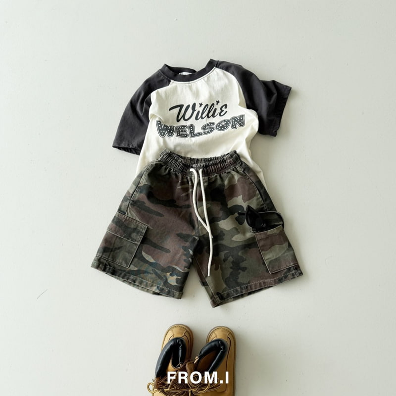 From I - Korean Children Fashion - #childrensboutique - Camo Half Pants - 9