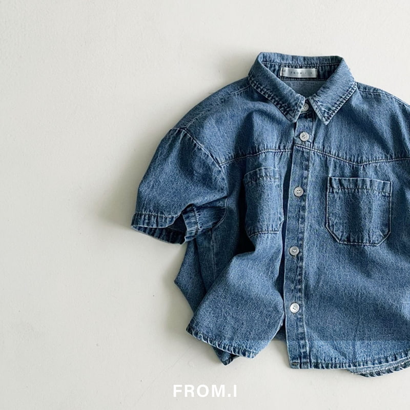 From I - Korean Children Fashion - #childrensboutique - Western Denim Shirt - 5