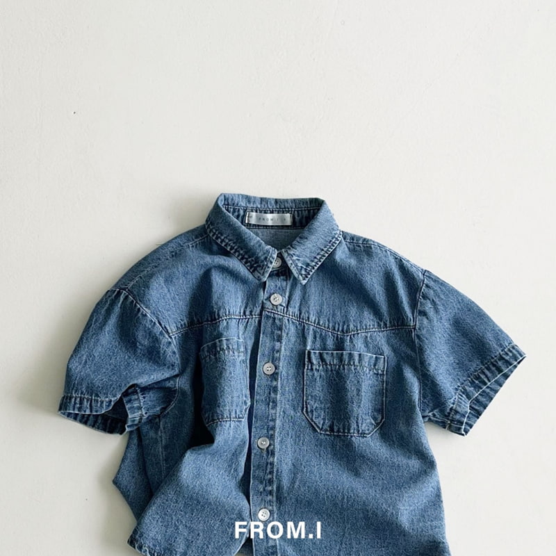 From I - Korean Children Fashion - #designkidswear - Western Denim Shirt - 6