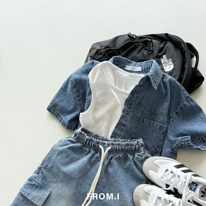 From I - Korean Children Fashion - #discoveringself - Western Denim Shirt - 7
