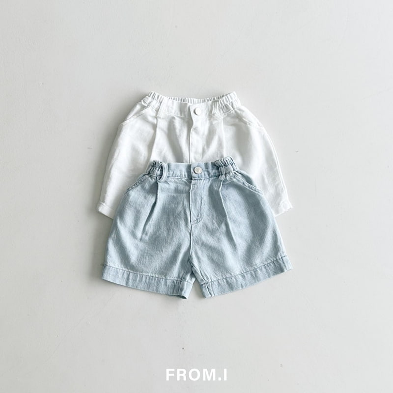 From I - Korean Children Fashion - #fashionkids - Linen Embroidered Denim Pants - 3