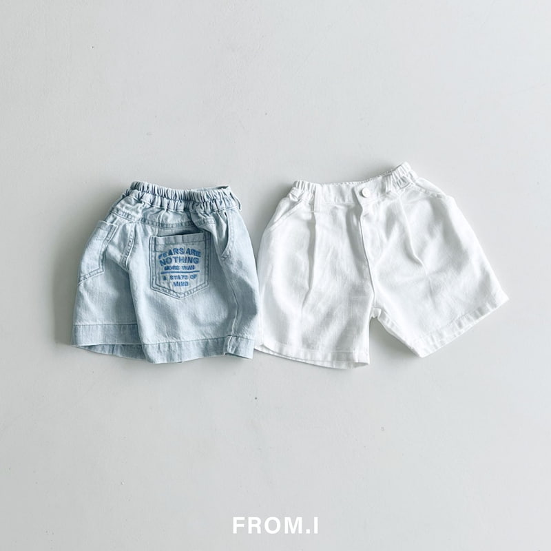 From I - Korean Children Fashion - #fashionkids - Linen Embroidered Denim Pants - 4