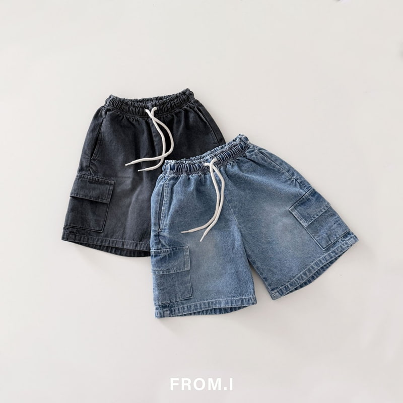 From I - Korean Children Fashion - #kidsshorts - Cargo Denim Pants