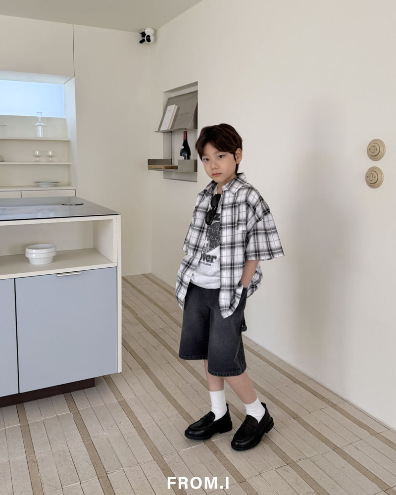 From I - Korean Children Fashion - #kidsshorts - Check Shirt - 12