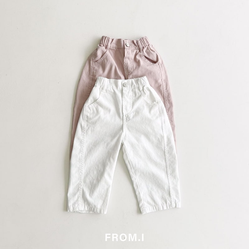 From I - Korean Children Fashion - #kidsstore - Curved Cotton Pants