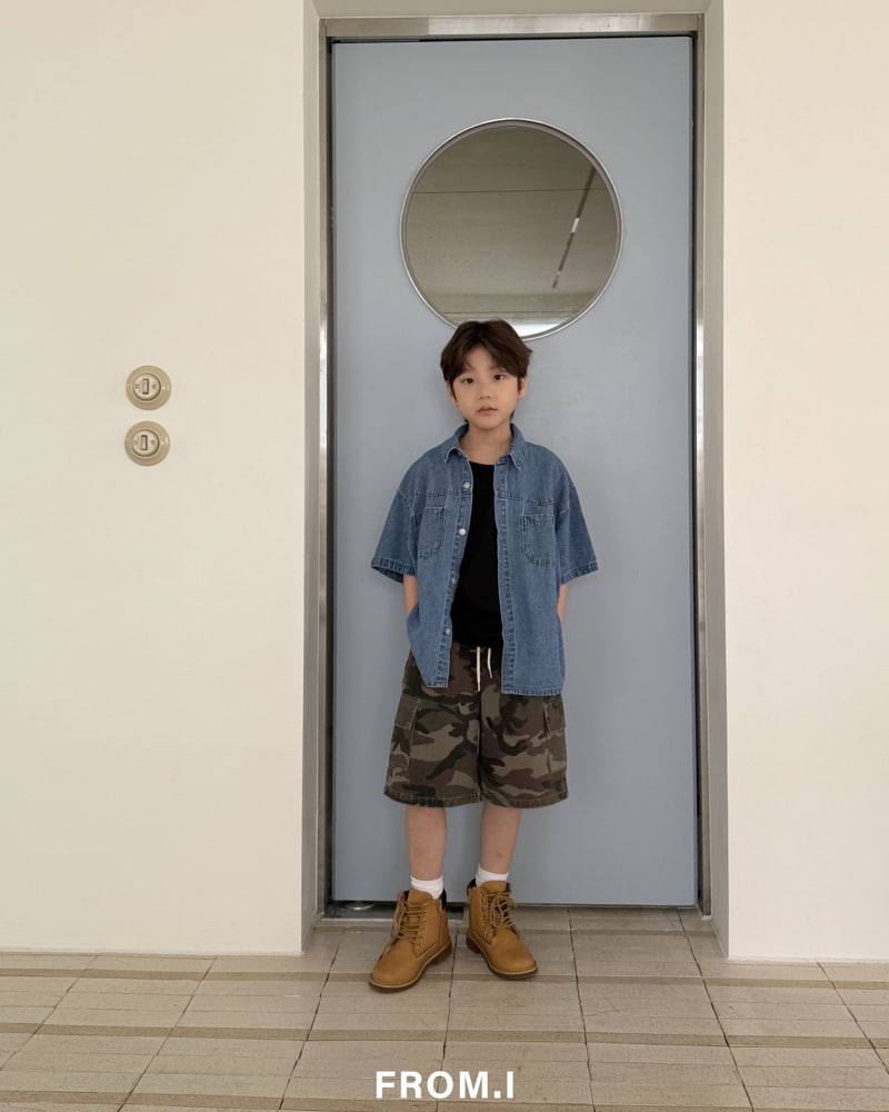 From I - Korean Children Fashion - #kidsstore - Western Denim Shirt - 10
