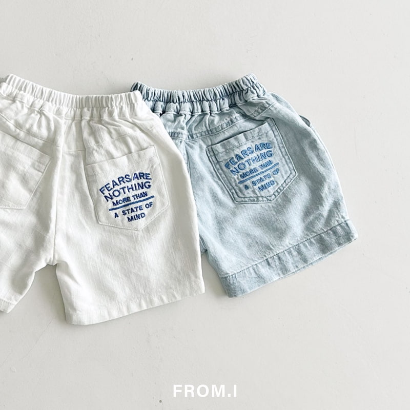 From I - Korean Children Fashion - #kidzfashiontrend - Linen Embroidered Denim Pants - 6