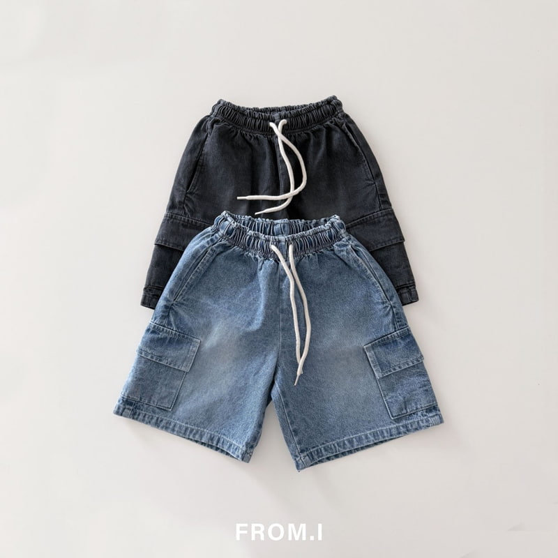 From I - Korean Children Fashion - #kidzfashiontrend - Cargo Denim Pants - 3