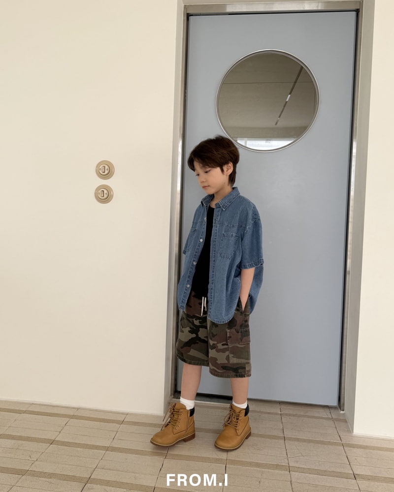 From I - Korean Children Fashion - #kidzfashiontrend - Western Denim Shirt - 11