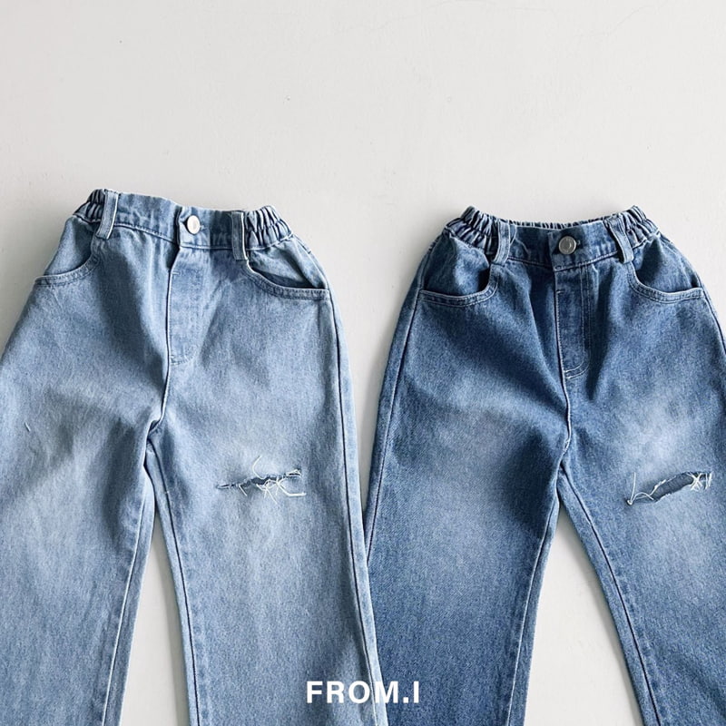 From I - Korean Children Fashion - #kidsstore - Wide Cut Flare Jeans - 4