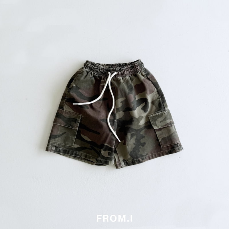 From I - Korean Children Fashion - #littlefashionista - Camo Half Pants