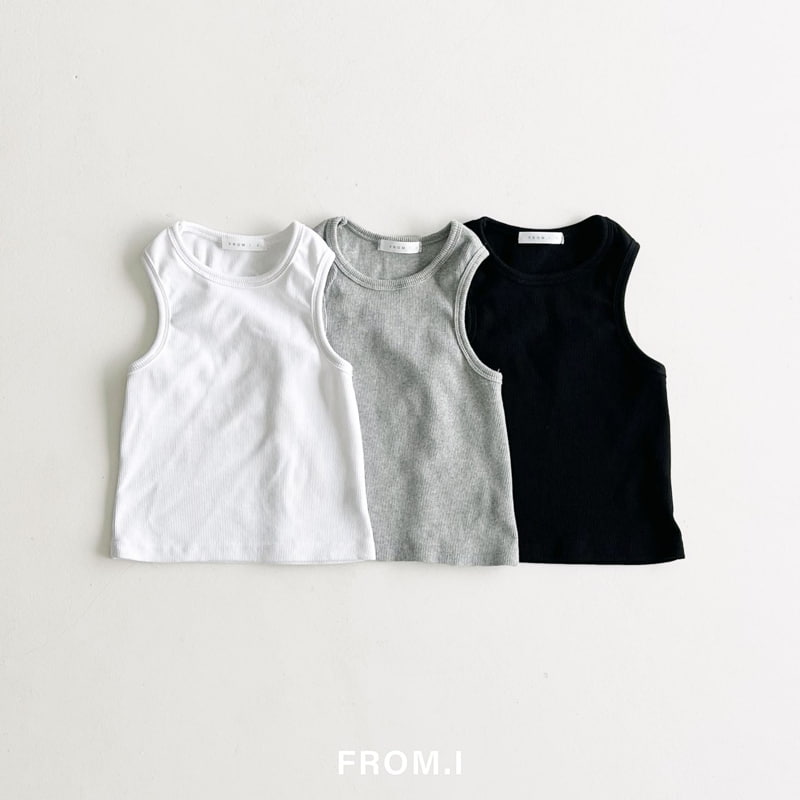From I - Korean Children Fashion - #littlefashionista - Gold Sleeveless Tee - 6