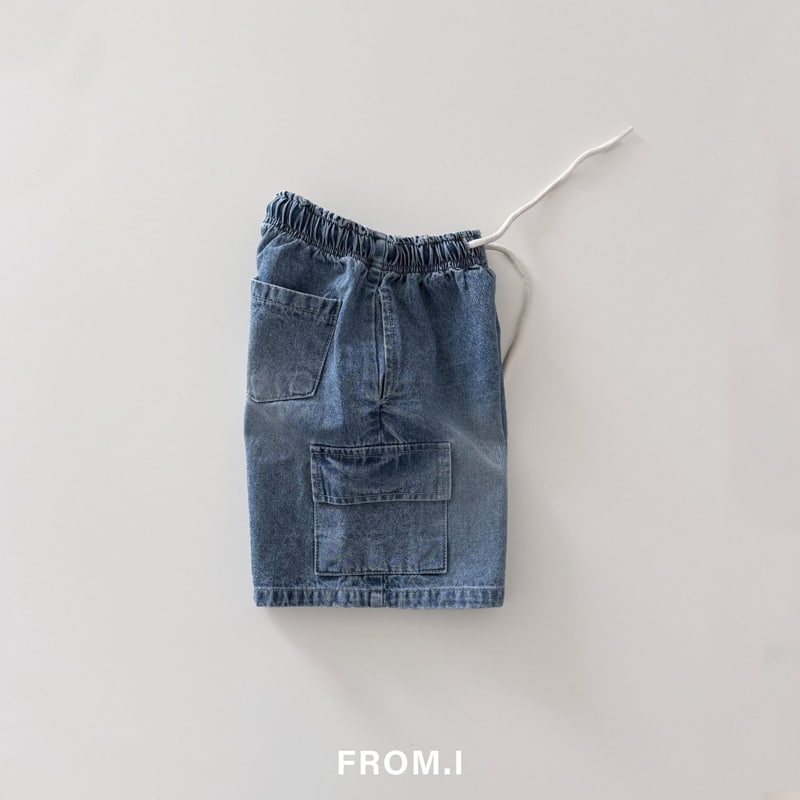 From I - Korean Children Fashion - #minifashionista - Cargo Denim Pants - 7