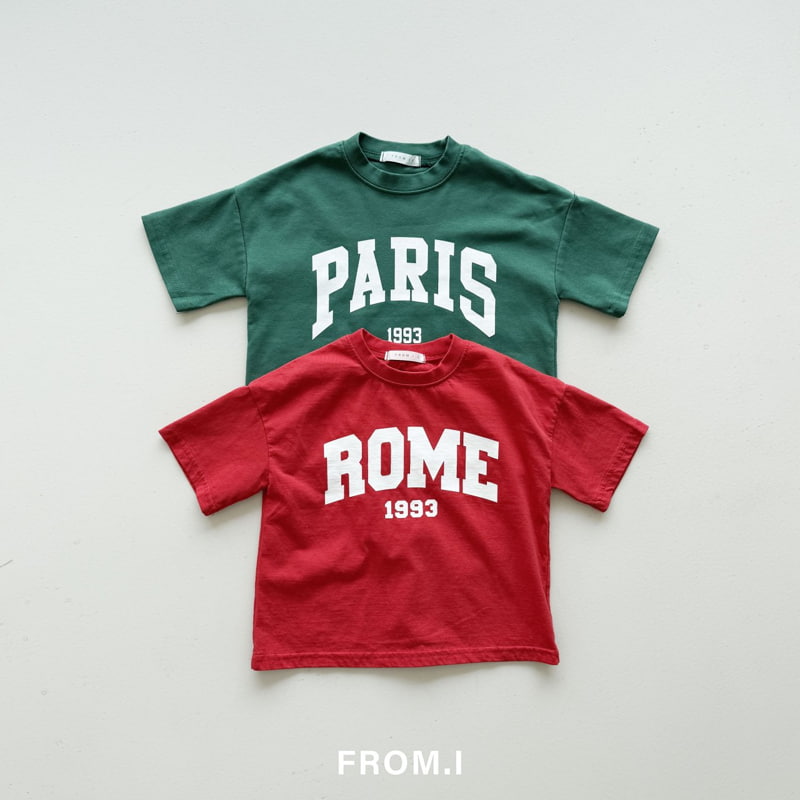 From I - Korean Children Fashion - #prettylittlegirls - Paris Rom Tee