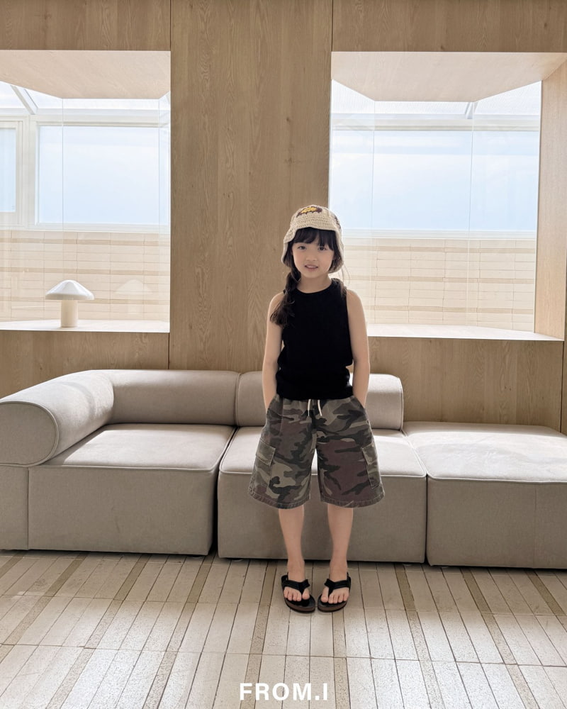 From I - Korean Children Fashion - #prettylittlegirls - Gold Sleeveless Tee - 9