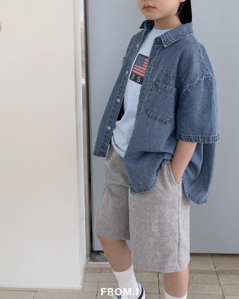 From I - Korean Children Fashion - #prettylittlegirls - Pig USA Tee - 11