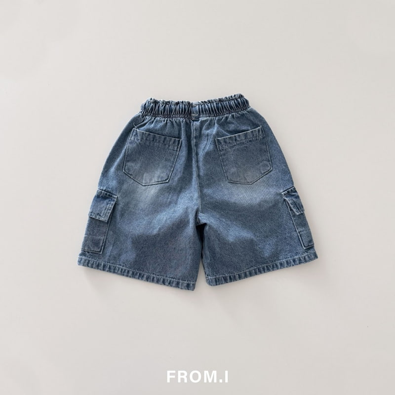 From I - Korean Children Fashion - #prettylittlegirls - Cargo Denim Pants - 8