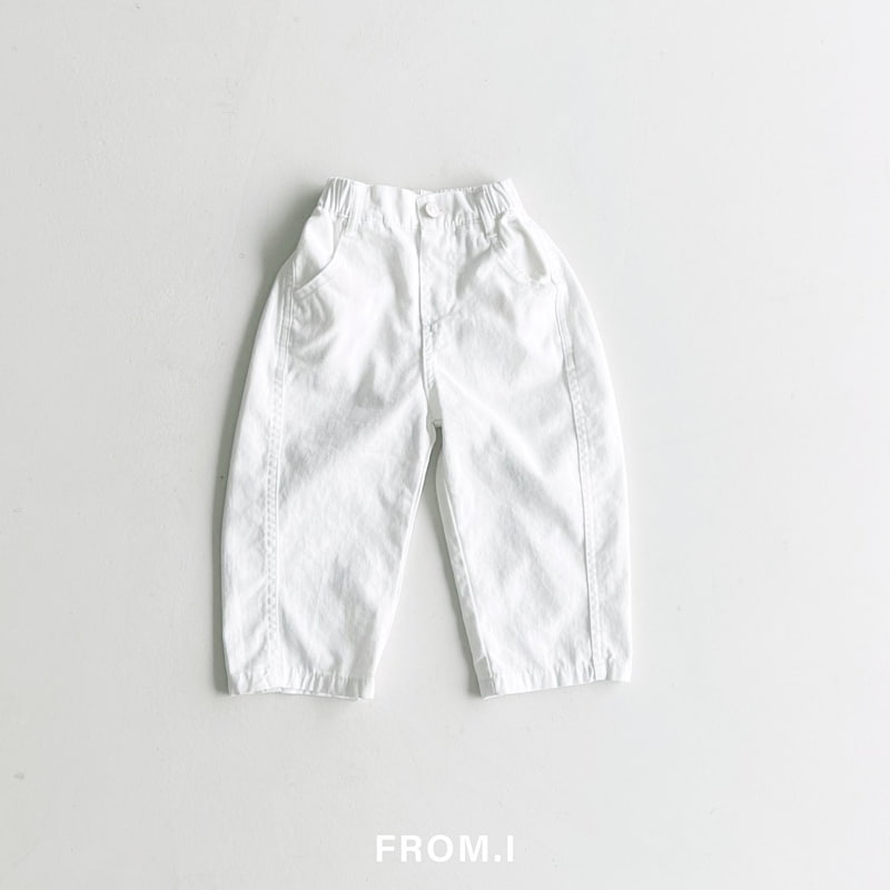From I - Korean Children Fashion - #prettylittlegirls - Curved Cotton Pants - 7