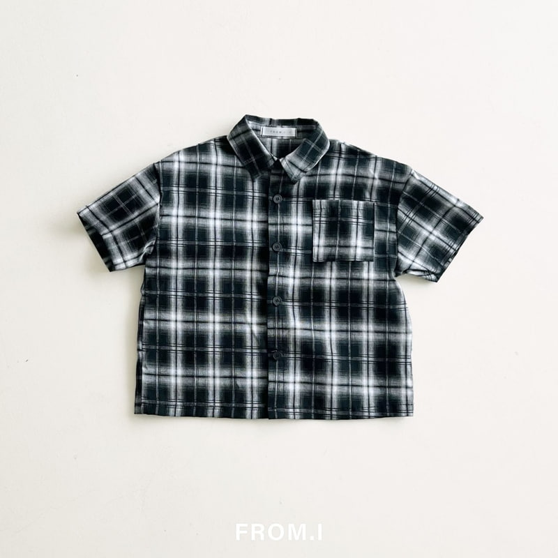 From I - Korean Children Fashion - #prettylittlegirls - Check Shirt - 3