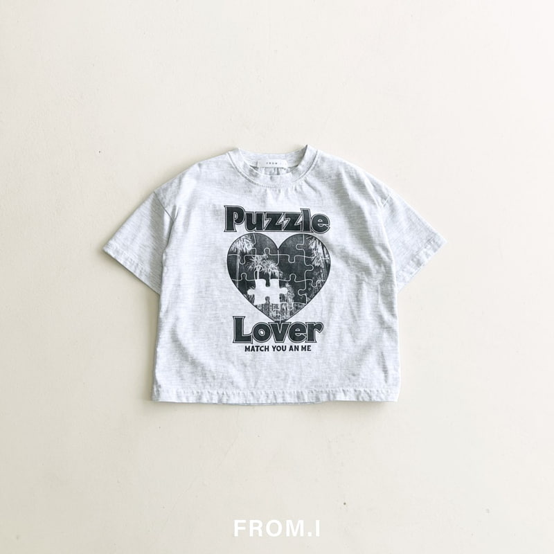 From I - Korean Children Fashion - #prettylittlegirls - Puzzle Tee - 8