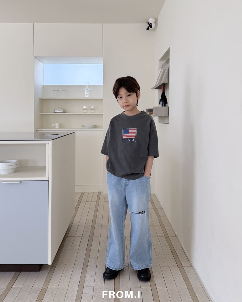 From I - Korean Children Fashion - #todddlerfashion - Pig USA Tee - 12