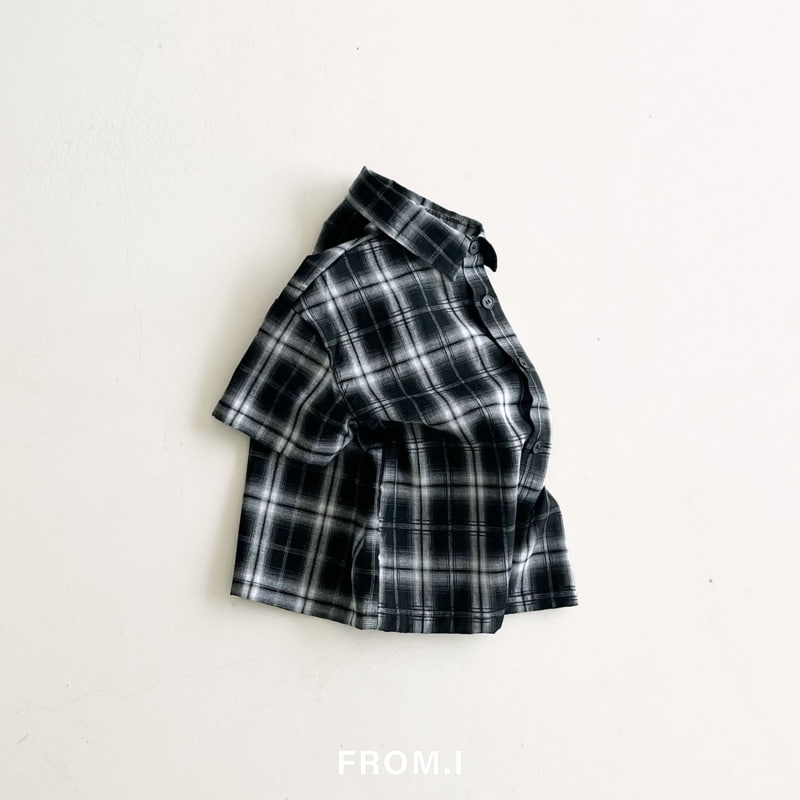 From I - Korean Children Fashion - #prettylittlegirls - Check Shirt - 4