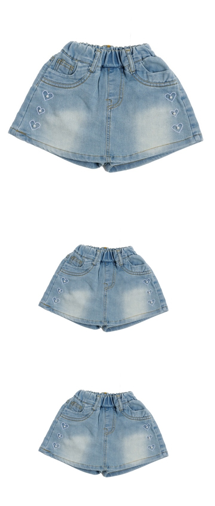 Ggbebe - Korean Children Fashion - #childofig - Heart Skirt Shorts