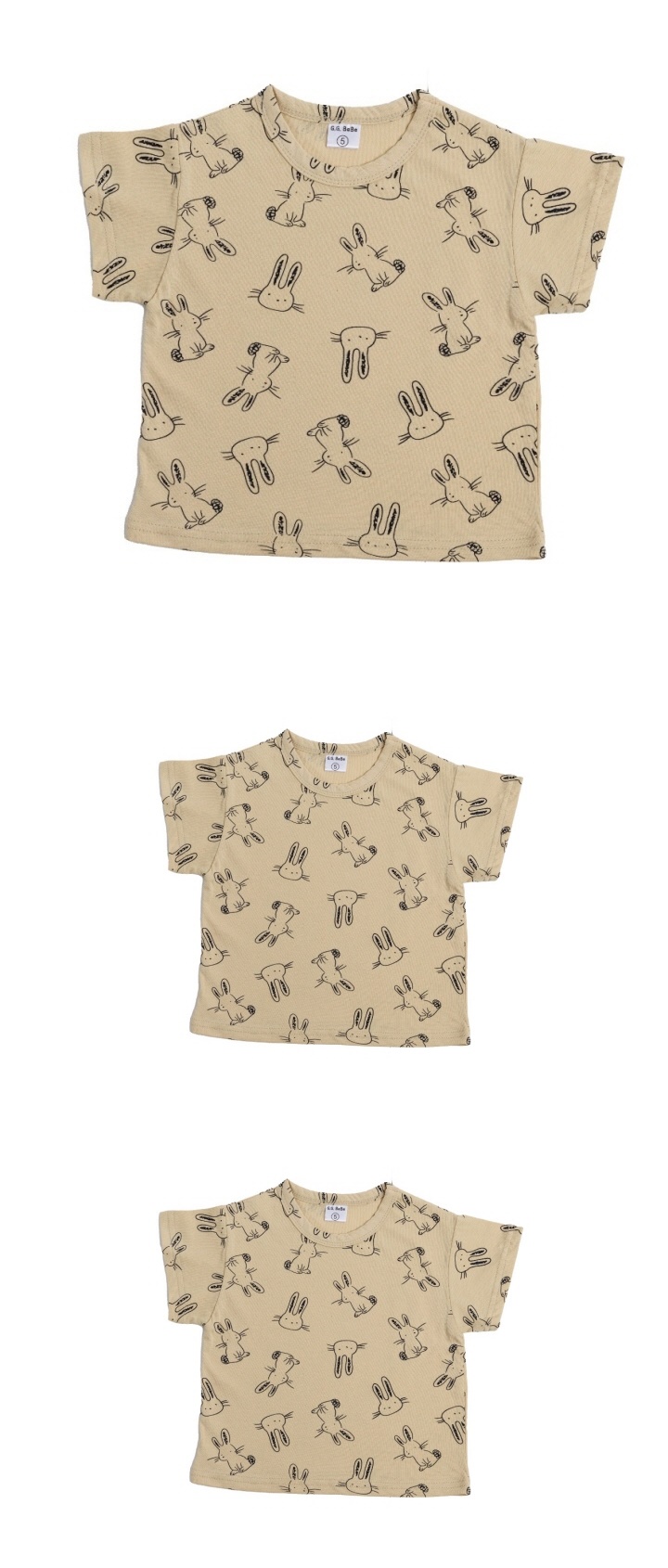 Ggbebe - Korean Children Fashion - #todddlerfashion - Rabbit Tee