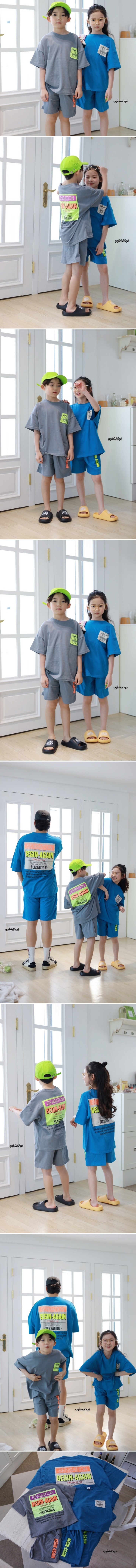 Ggomenge - Korean Children Fashion - #kidsstore - Patch Top Bottom Set - 2