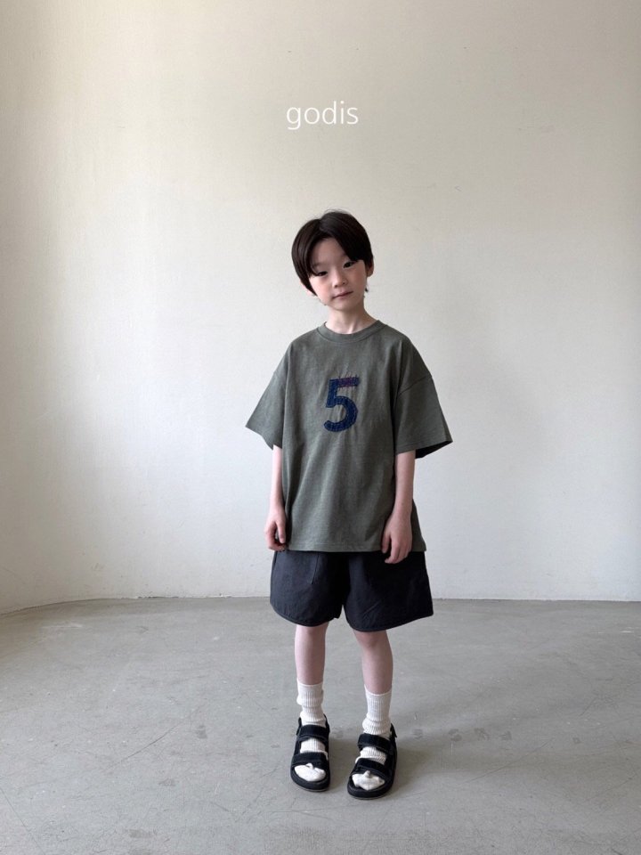 Godis - Korean Children Fashion - #Kfashion4kids - Number Five Tee - 6