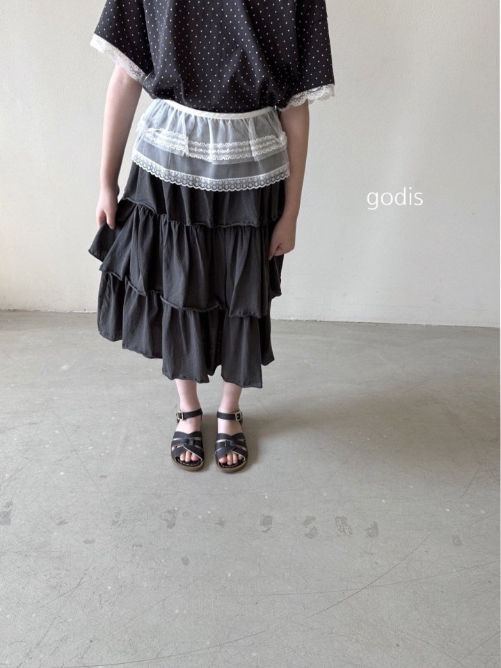 Godis - Korean Children Fashion - #childrensboutique - Dot Lace Tee - 6
