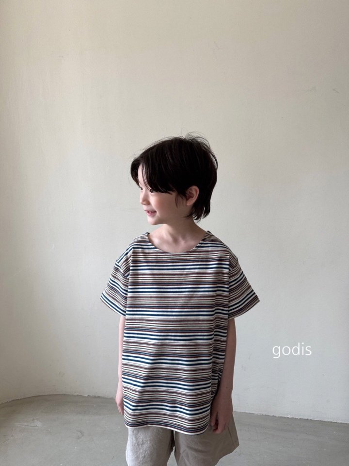 Godis - Korean Children Fashion - #childrensboutique - What Stripe Tee - 3