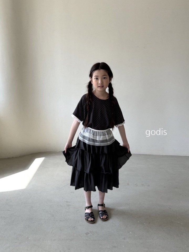 Godis - Korean Children Fashion - #designkidswear - Dot Lace Tee - 7