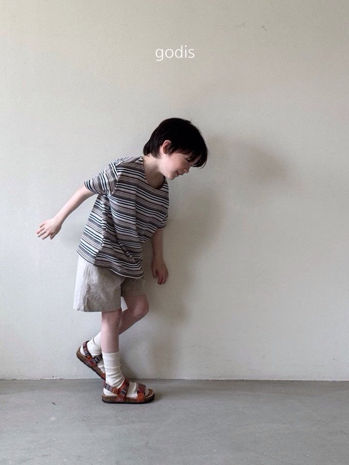 Godis - Korean Children Fashion - #childrensboutique - What Stripe Tee - 4