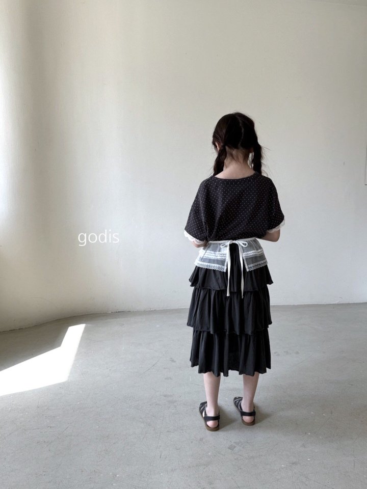 Godis - Korean Children Fashion - #discoveringself - Dot Lace Tee - 8