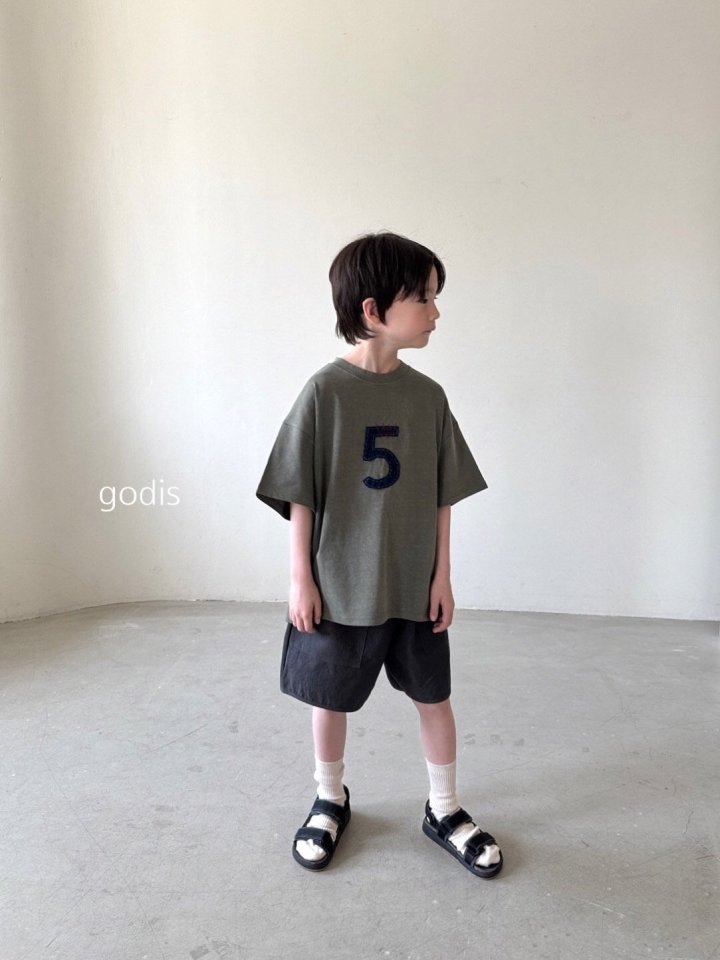 Godis - Korean Children Fashion - #discoveringself - Number Five Tee