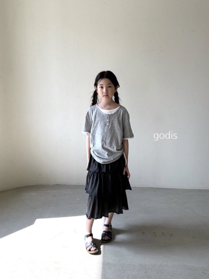 Godis - Korean Children Fashion - #discoveringself - String Tee - 4