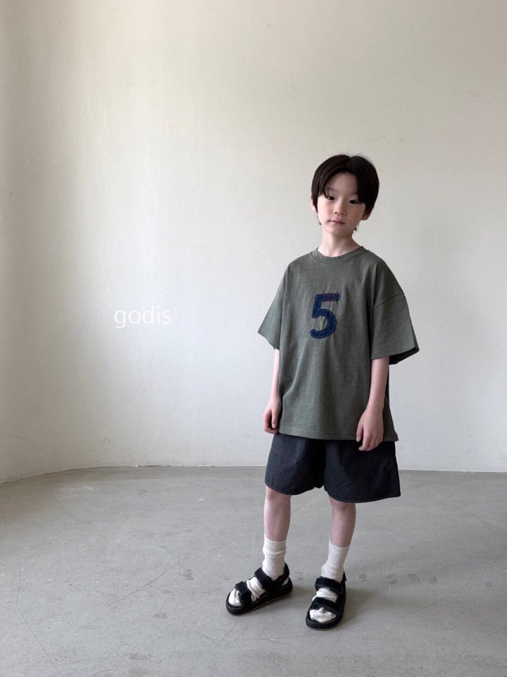 Godis - Korean Children Fashion - #kidsshorts - Number Five Tee - 4