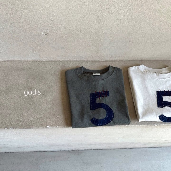 Godis - Korean Children Fashion - #littlefashionista - Number Five Tee - 7