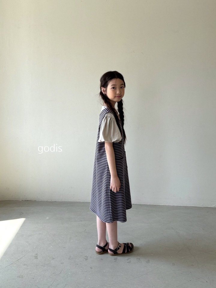 Godis - Korean Children Fashion - #littlefashionista - Stripe Ribbed Dress (Kids) - 5
