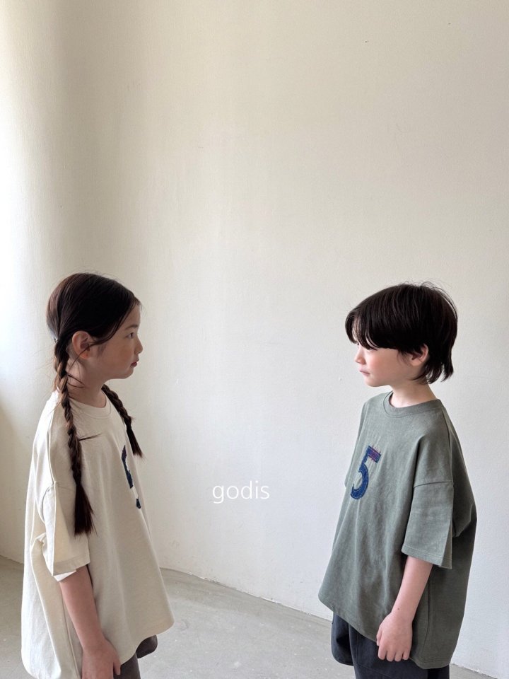 Godis - Korean Children Fashion - #prettylittlegirls - Number Five Tee - 10