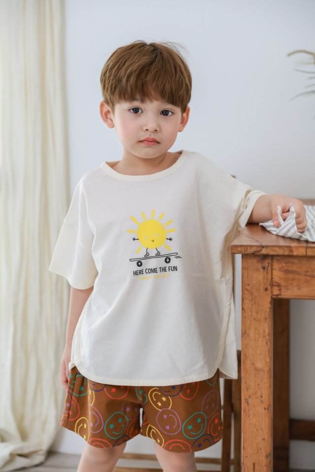 Green Tomato - Korean Children Fashion - #kidzfashiontrend - Sunshine Tee - 4