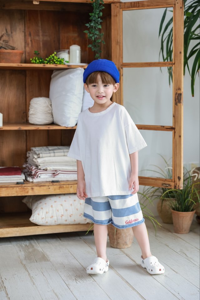Green Tomato - Korean Children Fashion - #childofig - Stripe California Pants - 6