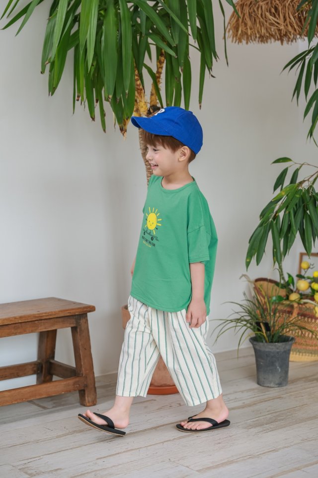 Green Tomato - Korean Children Fashion - #stylishchildhood - Stripe Pants - 4