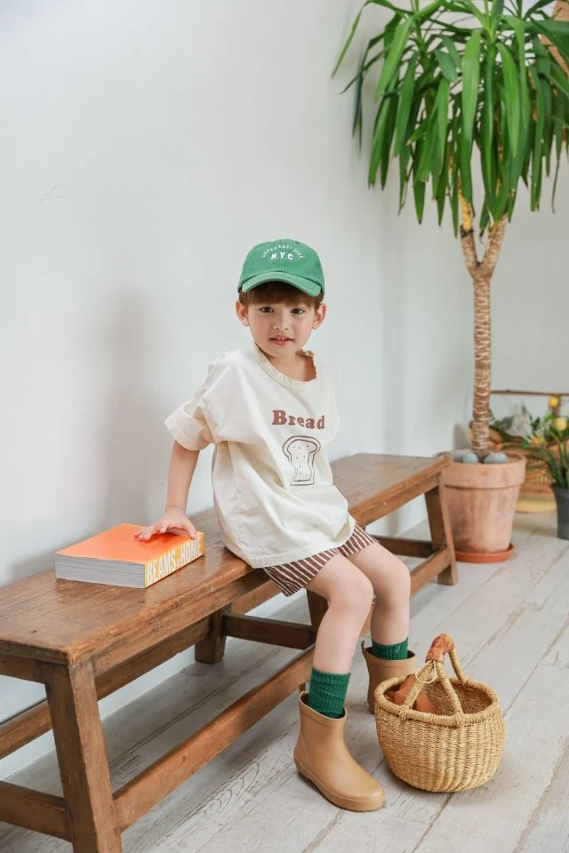Green Tomato - Korean Children Fashion - #childofig - Bread Tee - 7
